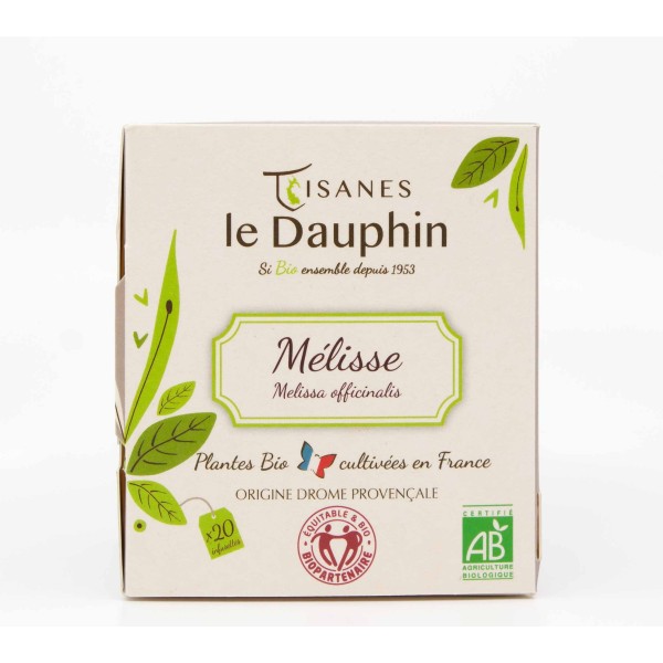 Mélisse France Bio - boite 20 infusettes - le Dauphin