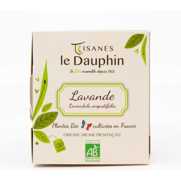 Lavande bio France - boite 20 infusettes - le Dauphin