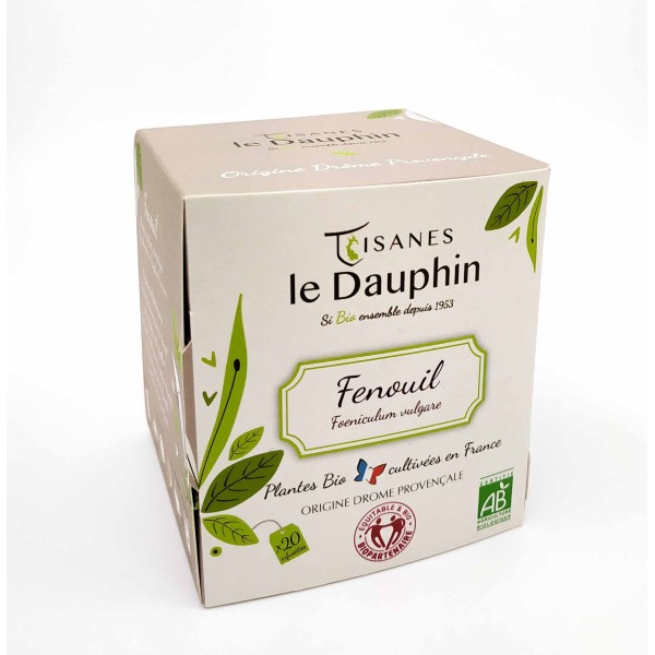 Fenouil bio - boite 20 infusettes - le Dauphin