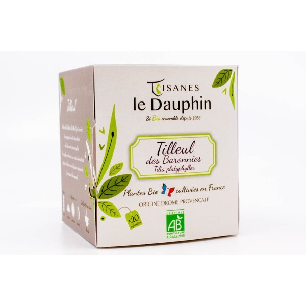 Tisane Tilleul bio - boite 20 doses - Le Dauphin