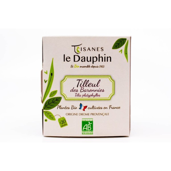 Tisane Tilleul bio - boite 20 doses - Le Dauphin