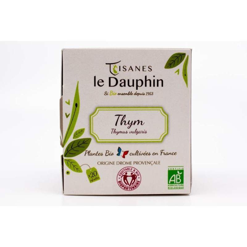 Tisane bio Thym - antibactérien, digestion - origine France