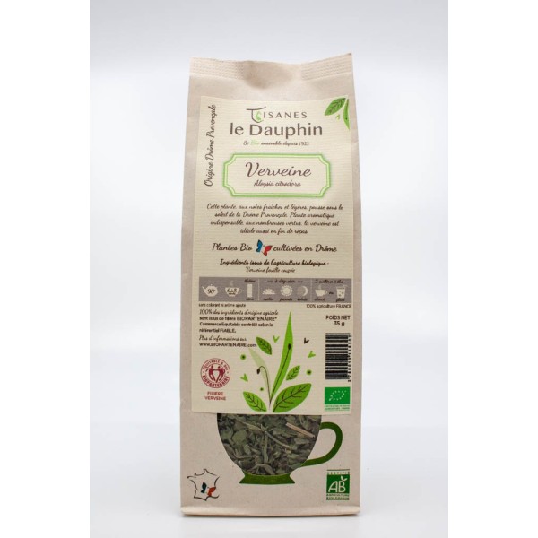 Tisane Verveine bio - sachet kraft - Le Dauphin