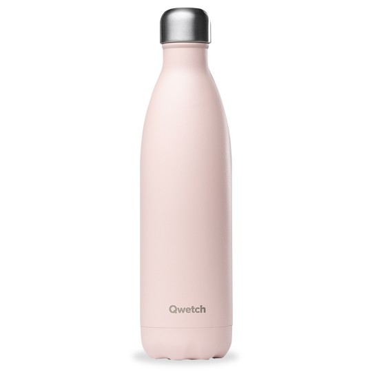 Bouteille isotherme pastel rose qwetch 750ml