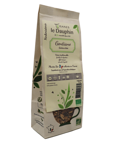Gentiane bio herboristerie - sachet vrac - le Dauphin