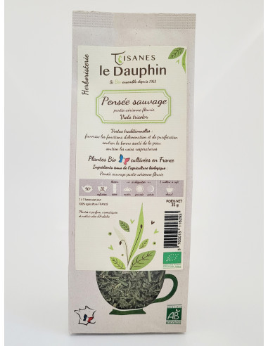 Pensée Sauvage bio herboristerie - sachet vrac - le Dauphin