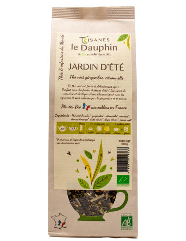 Thé vert bio Jardin d'été - sachet vrac - le Dauphin