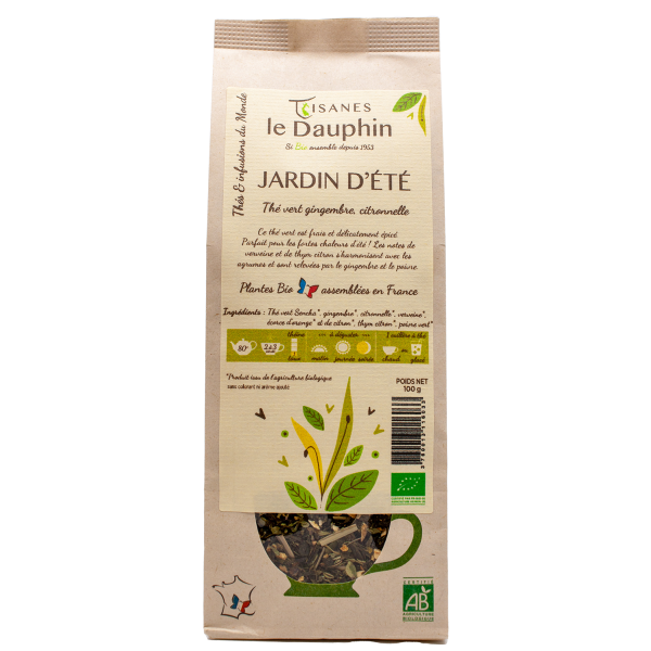 Thé vert bio Jardin d'été - sachet vrac - le Dauphin