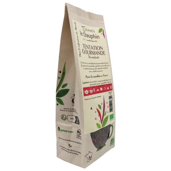 Thé vert - Tentation Gourmande - Sachet Vrac 100gr