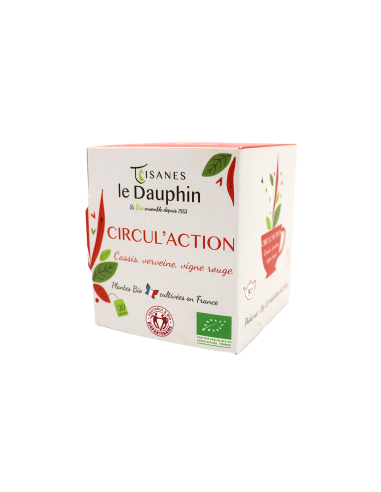 Tisane bio "Circul'action" - boite 20 infusettes - Le Dauphin