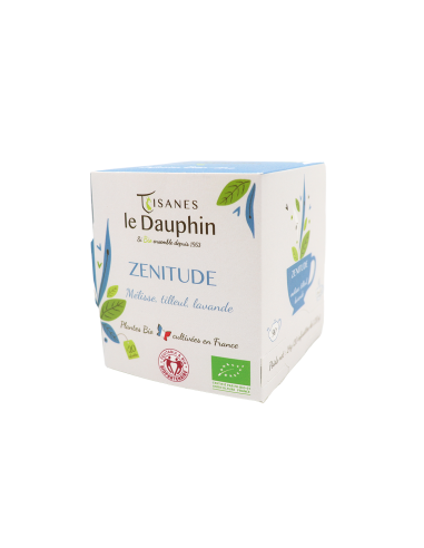 Tisane bio "Zénitude" - boite 20 infusettes - Le Dauphin