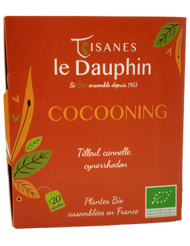 Tisane bio "Cocooning" - Boites 20 infusettes- Le Dauphin