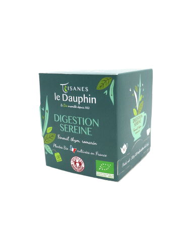 Tisane Bio "Digestion Sereine" - Boite 20 infusettes - Le Dauphin