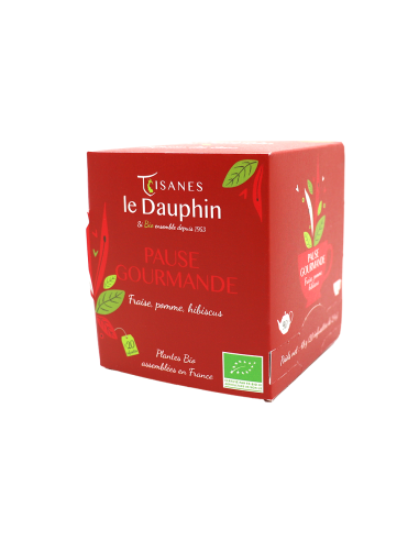 Infusion bio Pause gourmande - boite 20 doses - le Dauphin