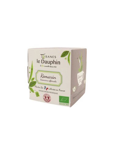romarin bio -  boite 20 infusettes - tisanes le dauphin