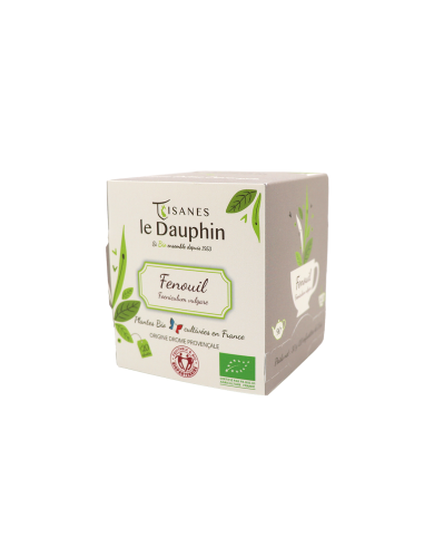 Fenouil bio - boite 20 infusettes - le Dauphin