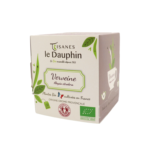 Tisane Verveine bio - boite 20 doses - Le Dauphin