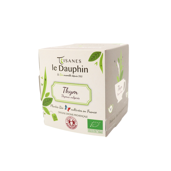 Tisane Thym bio- boite 20 doses - Le Dauphin