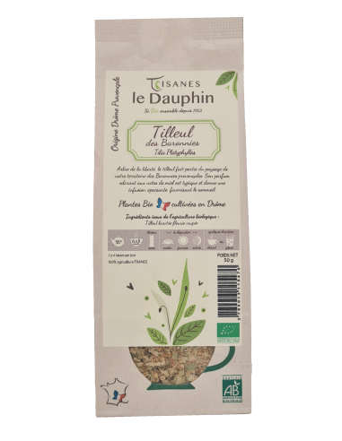 Tisane bio Tilleul, sommeil, digestion, repos nocturne, origine France