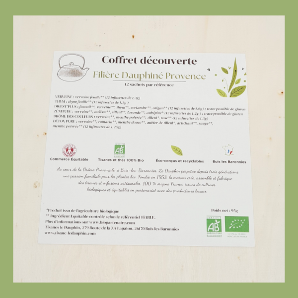 Coffret Découverte "Filière Dauphiné Provence"