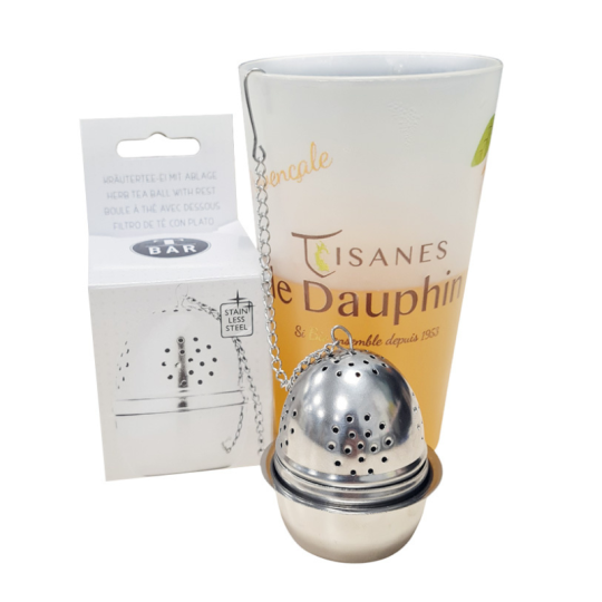 Boule à thé avec coupelle