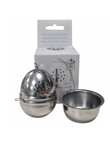 Boule à thé avec coupelle
