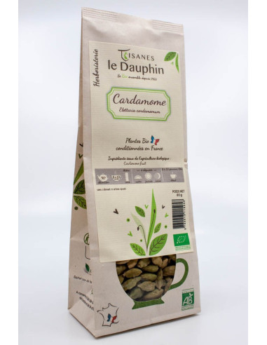 Tisane bio cardamome herboristerie - système digestif, immunité