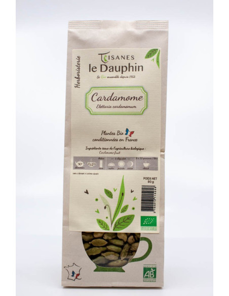 Tisane bio cardamome herboristerie - système digestif, immunité