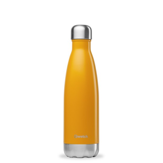 Bouteille isotherme Original jaune - Qwetch 500ml