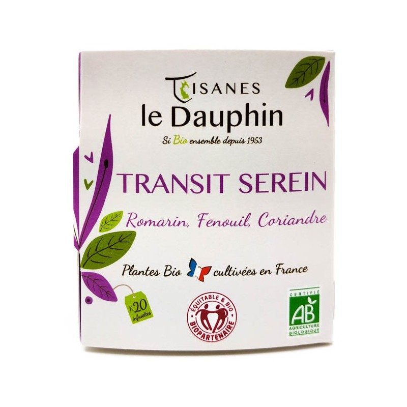 Tisane bio Transit serein - transit intestinal - agriculture France