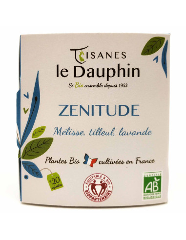 Tisane bio "Zénitude" - boite 20 infusettes - Le Dauphin