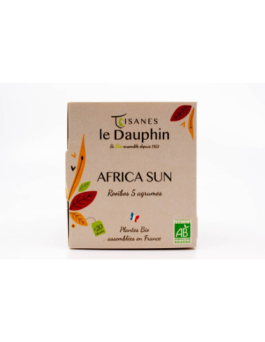 Africa Sun Rooïbos bio - boite 20 doses - Le Dauphin