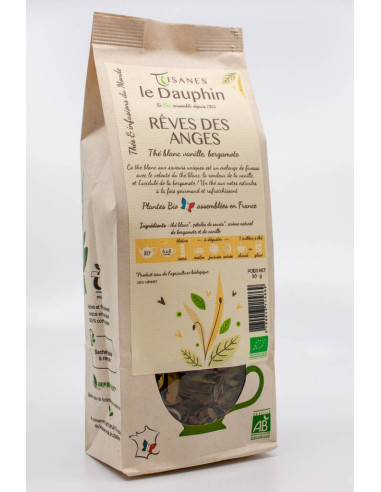 Thé blanc bio Rêves des Anges - vrac - le Dauphin