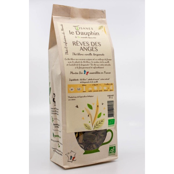 Thé blanc bio Rêves des Anges - vrac - le Dauphin