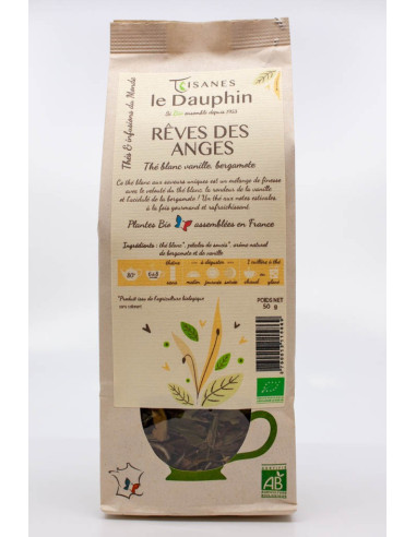 Thé blanc bio Rêves des Anges - vrac - le Dauphin