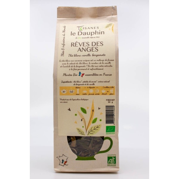 Thé blanc bio Rêves des Anges - vrac - le Dauphin