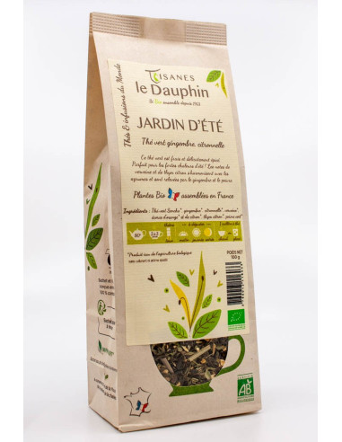 Thé vert bio Jardin d'été - sachet vrac - le Dauphin