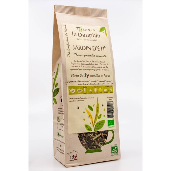 Thé vert bio Jardin d'été - sachet vrac - le Dauphin
