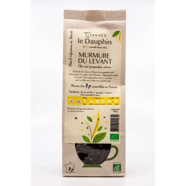 Thé vert bio Murmure du levant - sachet vrac - Le Dauphin