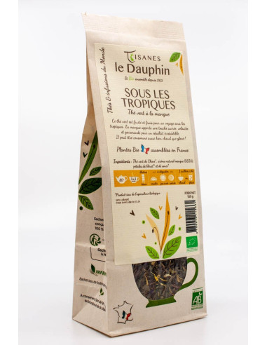 Thé vert bio sous les tropiques - sachet vrac - le Dauphin