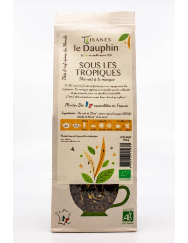 Thé vert bio sous les tropiques - sachet vrac - le Dauphin