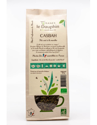 thé vert Casbah bio - thé à la menthe -sachet vrac- Le Dauphin