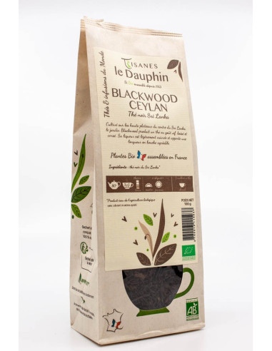 Thé noir bio Blackwood Ceylan - sachet vrac - le Dauphin