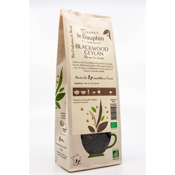 Thé noir bio Blackwood Ceylan - sachet vrac - le Dauphin