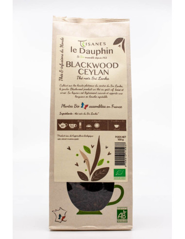 Thé noir bio Blackwood Ceylan - sachet vrac - le Dauphin